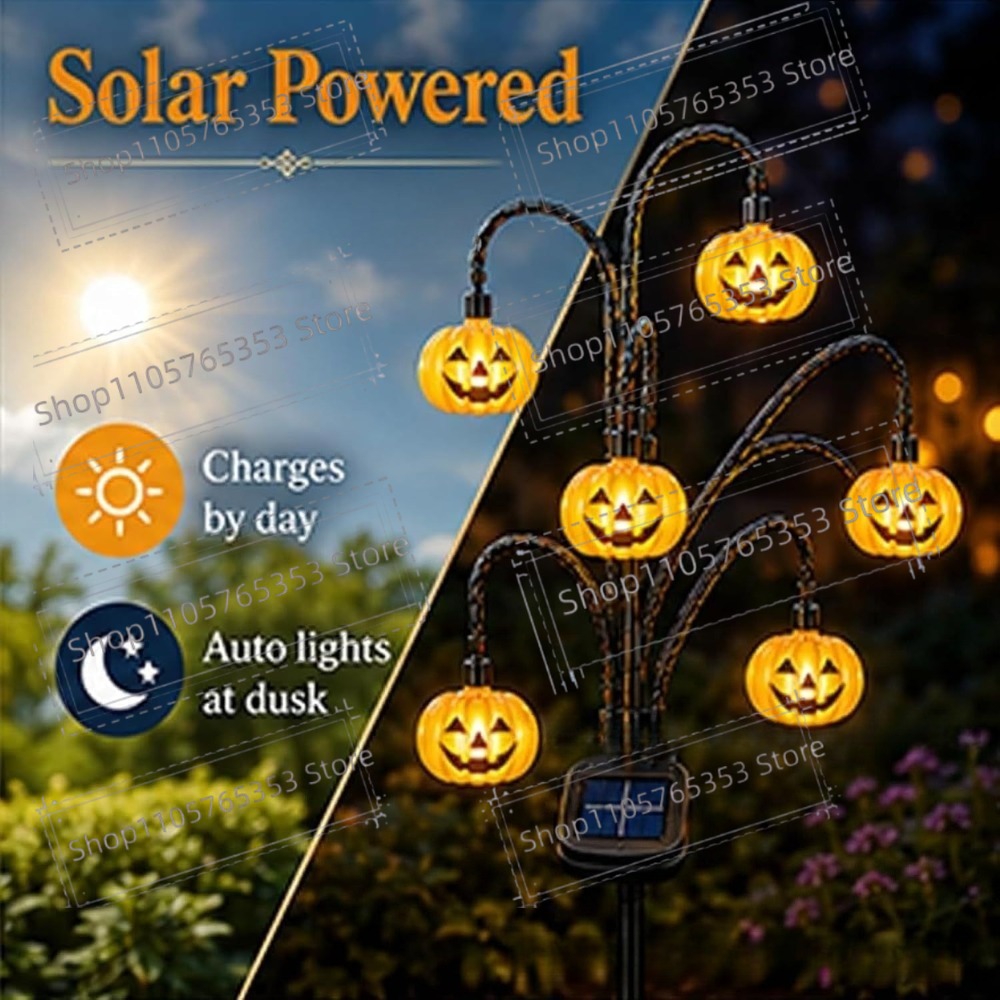 Halloween Solar Lantern Outdoo - Outdoor Lighting Vintage ulasan dan harga