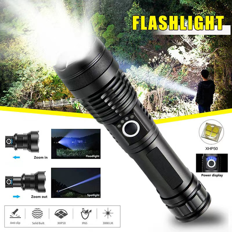 High Power XHP70 Led Flashligh - Outdoor Lighting Ideas For Party ulasan dan harga