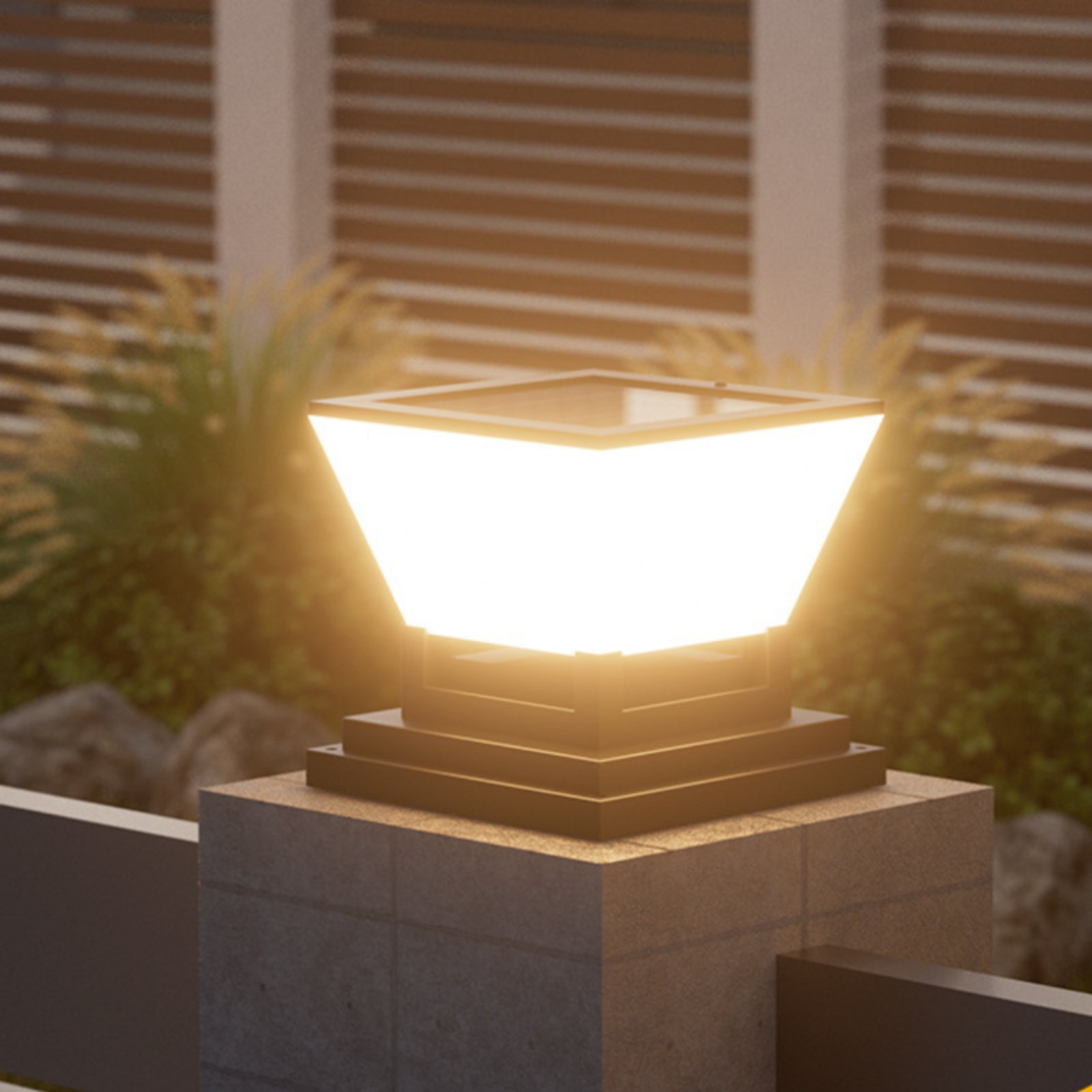 Solar Post Light Water Resista - Outdoor Lighting For Fence ulasan dan harga