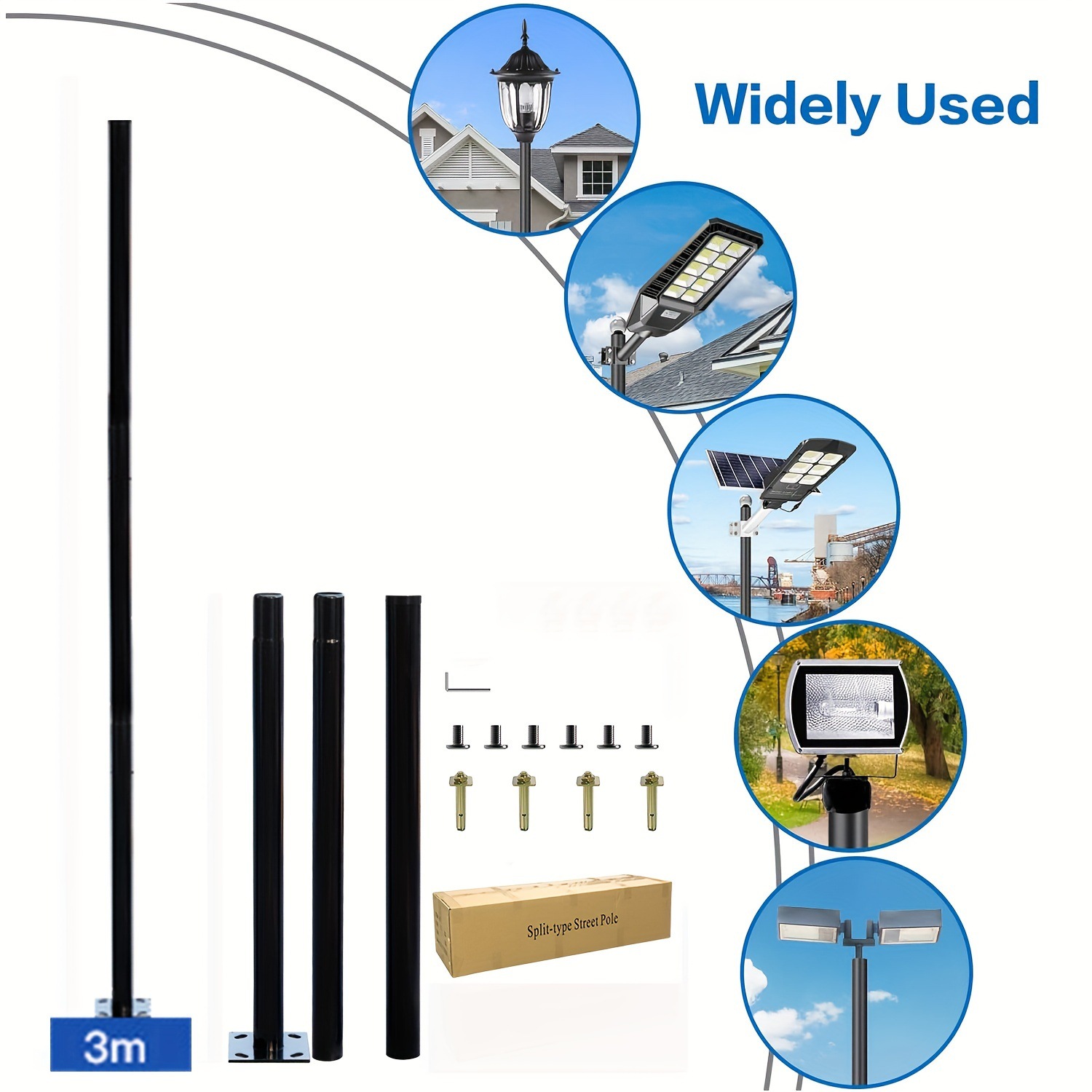 3m Solar Outdoor Split Lamp Po - Outdoor Lighting Quality ulasan dan harga